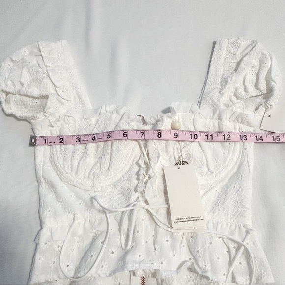 For Love And Lemons Ivory Lace Blouse - Picture 6 of 7